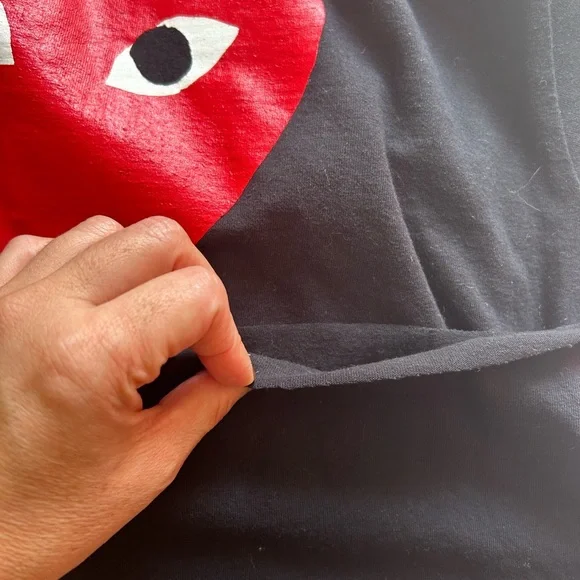 Commes de Garçon PLAY T-shirt sz M - Picture 6 of 11